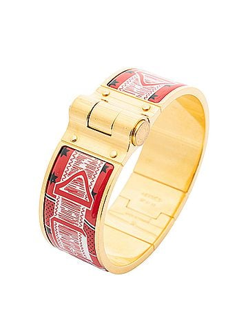 Hermes Leather Goods Wide Charniere Bracelet (view 1)
