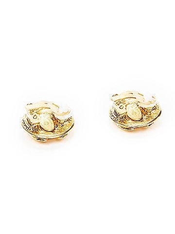 Chanel CC Round Clip On Earrings (view 2)