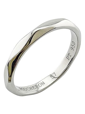 Boucheron Boucheron Facette Ring, 1 Pt950 Platinum Men's and Women's. (view 1)