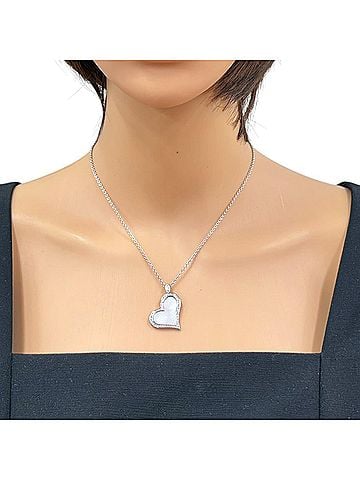 Piaget Piaget Limelight Necklace, 18K White Gold, Diamond, Shell, Women's, Heart (view 2)