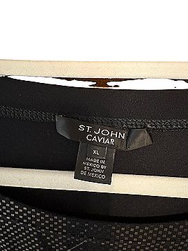 St. John Caviar blouse Long Sleeve Blouse (view 2)
