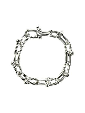 Tiffany & Co. TIFFANY&amp;Co. Tiffany HardWear Large Link 16-Link Bracelet, Sterling Silver 925, Men's Accessory, Silver, Item No. 19972 (view 1)