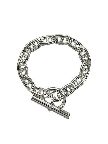 Hermès HERMES Chaine d'Ancre GM 12-link bracelet, sterling silver 925 chain accessory, men's, silver, 33241 (view 1)