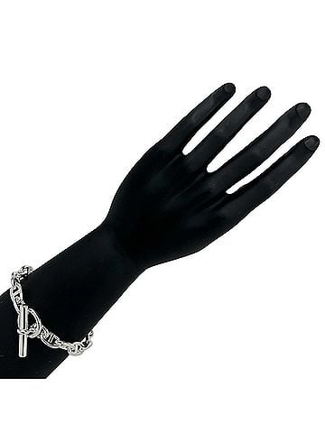 Hermès HERMES Chaine d'Ancre MM 17-link bracelet, sterling silver 925 chain bangle accessory for men, silver, item number 33100 (view 2)