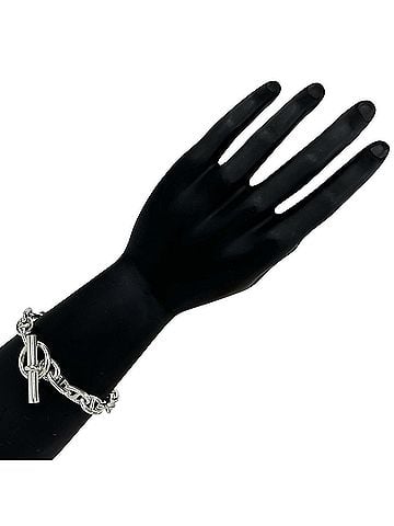 Hermès HERMES Chaine d'Ancre MM 16-link bracelet, sterling silver 925 chain bangle accessory, silver, 32323 (view 2)