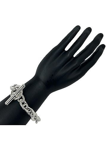 Hermès HERMES Chaine d'Ancre TGM 13-link bracelet, sterling silver 925 chain accessory, men's, silver, 31178 (view 2)