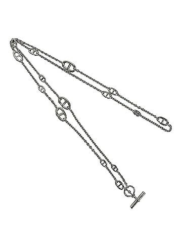 Hermès HERMES Farandole Necklace, Sterling Silver 925, Long Chain Accessory, Silver, Item Number 23392 (view 1)