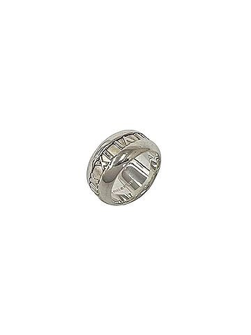 Tiffany & Co. TIFFANY&amp;Co. Tiffany Atlas Wide Ring, Sterling Silver 925, Accessory, Women's/Men's, Silver, 30084 (view 1)
