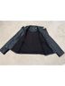 Chico's 100% Polyurethane 67% Polyester 28% Rayon 5% Nylon 100% Spandex Black Leather Jacket Size 1 - photo 4