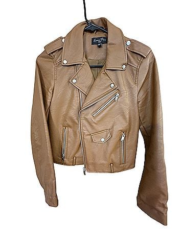 Love Tree Faux Leather Jacket (view 1)