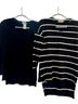Dreamers Stripes Black White Casual Sweaters Size S - photo 1