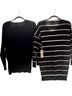 Dreamers Stripes Black White Casual Sweaters Size S - photo 2