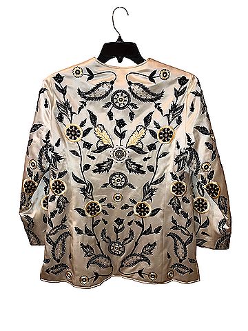 Oscar by Oscar De La Renta Silk Blazer (view 2)