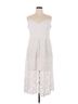 Express 100% Polyester White Express Casual Dress Size XL - photo 1