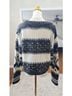 Free People Fair Isle Black White Pullover Sweater Size XS - photo 5