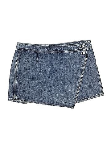 Madewell Madewell Denim Micro Mini Skort in Northam Wash (view 1)