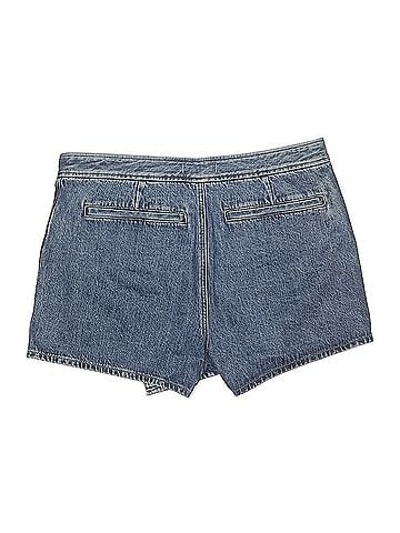 Madewell Madewell Denim Micro Mini Skort in Northam Wash (view 2)