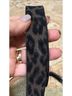 Rag & Bone 100% Suede Animal Print Black Gray Leather Belt Size L - photo 3