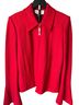 St. John Solid Red Jacket Size 12 - photo 1