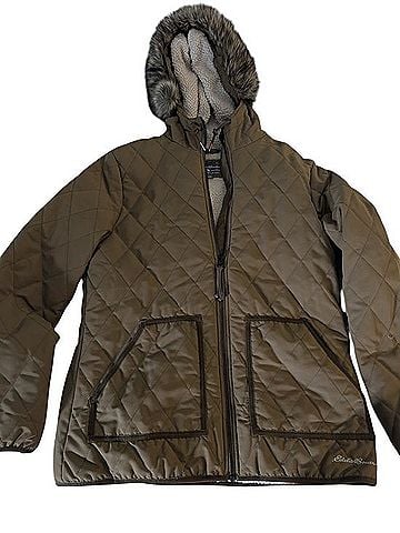 Eddie Bauer Quilted Hooded Puffer Jacket Jacket (view 1)