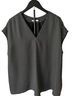 MM. LaFleur 100% Polyester Polka Dots Black White Blouse Size L - photo 1