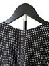 MM. LaFleur 100% Polyester Polka Dots Black White Blouse Size L - photo 2