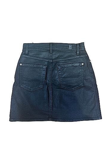 7 For All Mankind Denim Skirt (view 2)