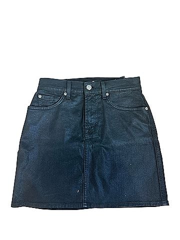 7 For All Mankind Denim Skirt (view 1)