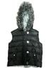 Baby Phat Leopard Print Black Gray Vest Size L - photo 1