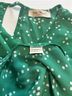 Full Moon Maternity 100% Polyester Polka Dots Green Blouse Size M - photo 4