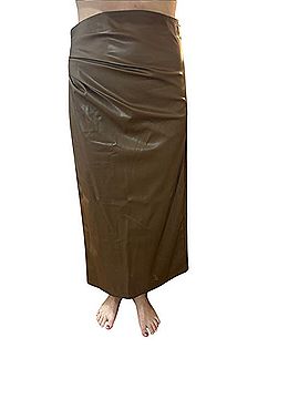 Commense Faux Leather Skirt (view 1)