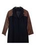 Zero + Maria Cornejo Leather Sleeves Long Wool Blend Coat - photo 4