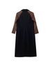 Zero + Maria Cornejo Leather Sleeves Long Wool Blend Coat - photo 2