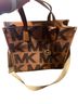 Michael Kors Print Brown Leather Tote One size - photo 1