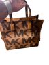 Michael Kors Print Brown Leather Tote One size - photo 2