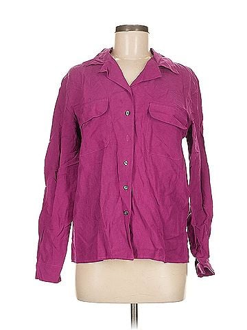 August Silk August Silk Long Sleeve Silk Top (view 1)