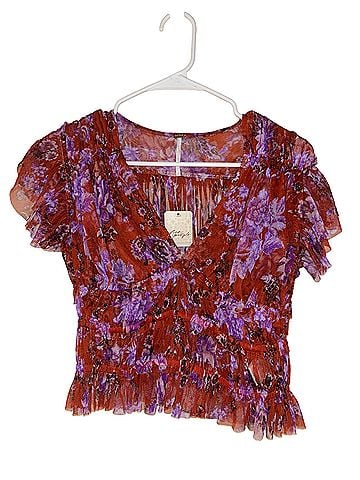 Free People Short Sleeve Blouse (view 1)