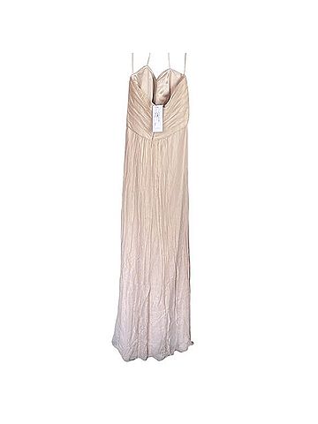 Amsale Silk Crinkle Chiffon Overlay Dress Cocktail Dress (view 2)