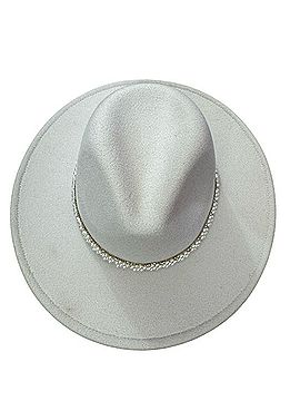 San Diego Hat Company Ivory Felt Wide-Brim Hat with Pearl Band Hat (view 1)