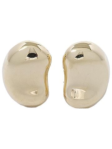 Tiffany & Co. TIFFANY&amp;Co. Tiffany &amp; Co. Newly polished 750YG Bean Earrings Yellow Gold Women's (view 1)