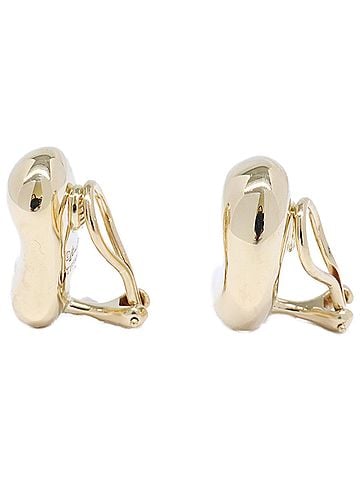 Tiffany & Co. TIFFANY&amp;Co. Tiffany &amp; Co. Newly polished 750YG Bean Earrings Yellow Gold Women's (view 2)