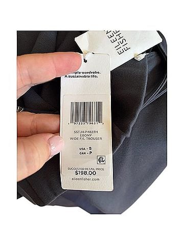 Eileen Fisher Washable Flex Ponte Wide Trouser Pant Track Pants (view 2)