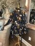 Free People Floral Black Multi Color Jacket Size M - photo 3