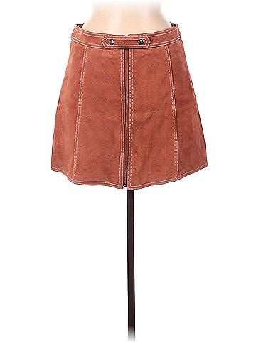 Topshop Topshop Leather Skirt (view 1)