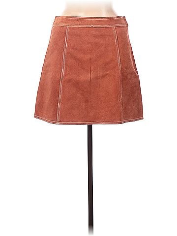 Topshop Topshop Leather Skirt (view 2)