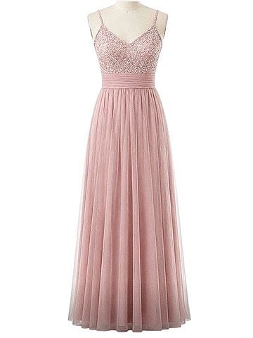 La Femme soft lilac beaded bodice ballgown Cocktail Dress (view 1)