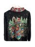 Nutcracker Floral Black Red Green White Pullover Sweater Size 22 - photo 2