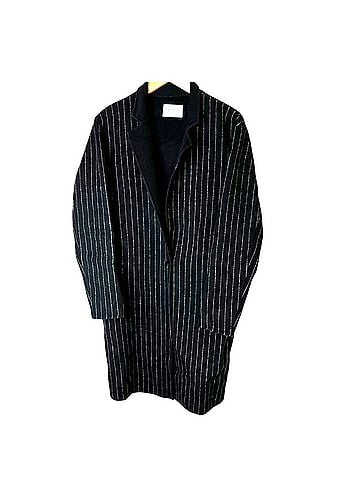 Sandro Longline Wool Felt Coat Coat (view 1)