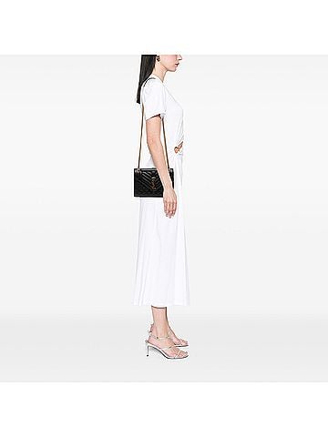 Saint Laurent Medium Grain De Poudre Triquilt Monogram Envelope Bag (view 2)