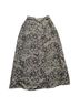 August Silk 100% Silk Floral Black White Silk Skirt Size S - photo 1